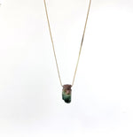 Load image into Gallery viewer, WATERMELON TOURMALINE NECKLACE - STONE COLD HAWK
